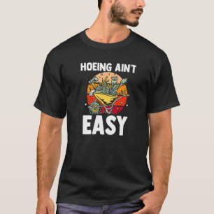 Camiseta Agricultor Cavando Não é Fácil Jardim Plantas Jar