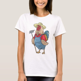 Camiseta Agricultor de Frango Rasteleira Fazenda