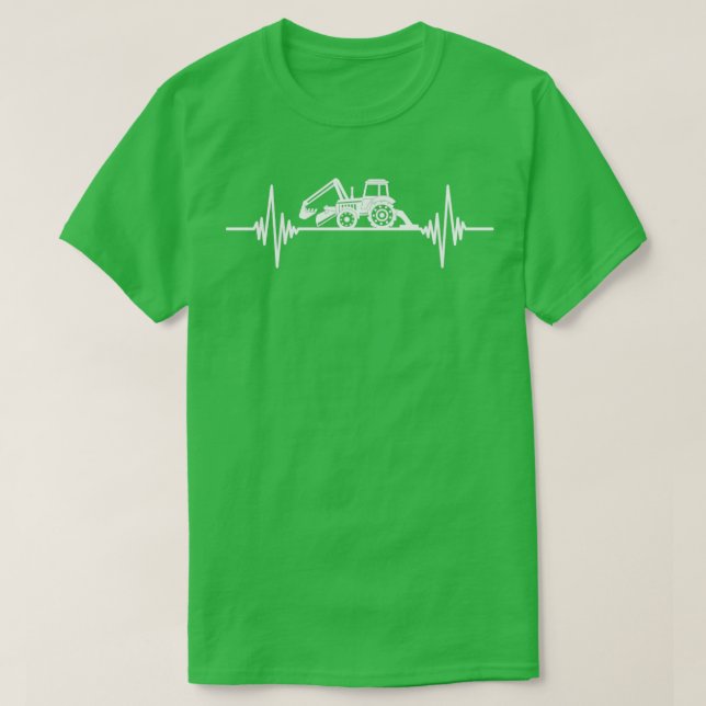 Camiseta Agricultor de pulsação do trator (Frente do Design)