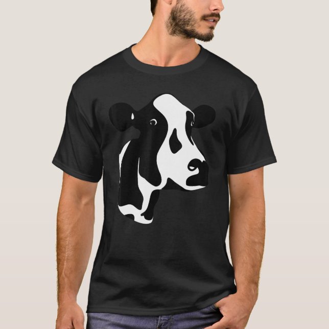 Camiseta Agricultor de Vaca Holstein (Frente)