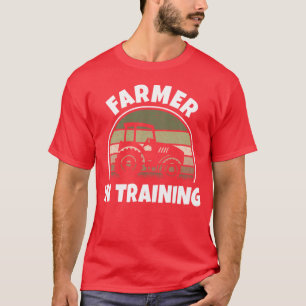 Camiseta Agricultor em Treinamento Trator Divertido Agricul