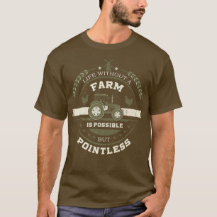 Camiseta Agricultor, Grain, a vida sem fazenda é possível, 