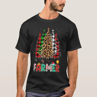 Camiseta Agricultor Leopardo Vermelho Branco Verde Xadrez Á