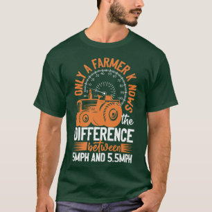 Camiseta Agricultor Sabe A Diferença Entre 5mph E 5