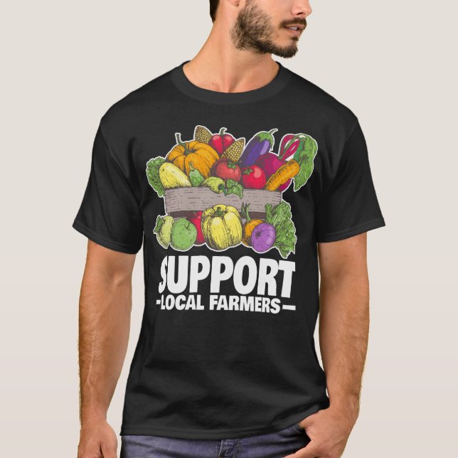 Camiseta Agricultores Comercializam Vegetais Produzem Camis (Frente)