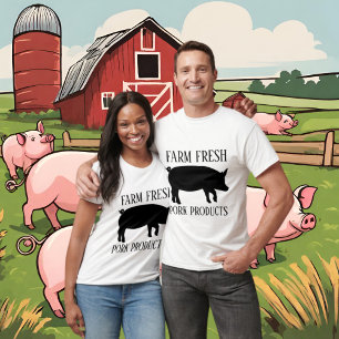 Camiseta Agricultores fazendas de porcos frescos
