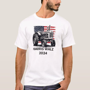 CAMISETA AGRICULTORES TRATORES PARA HARRIS WALZ 2024