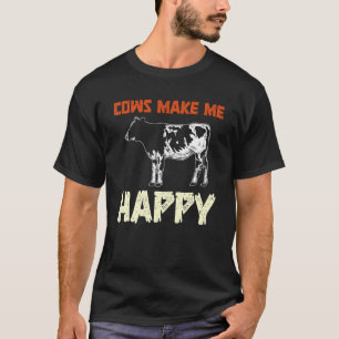 Camiseta Agricultura de Carne Bovina Fazendeiro de Vaca Div