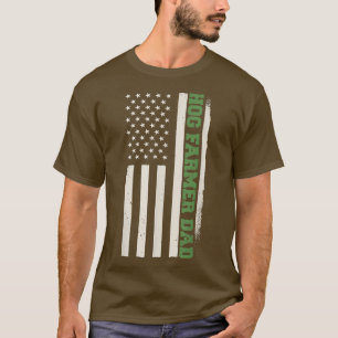 Camiseta Agricultura de Fazenda de Porcos Patriótica