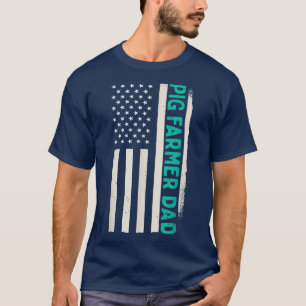 Camiseta Agricultura de Fazenda de Porcos Patriótica