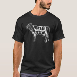 Camiseta Agricultura de Vaca Gorda Agricultor Fazenda Sino