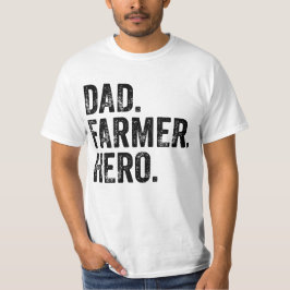 Camiseta Agricultura do Dia de os pais Herói pai