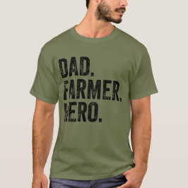Camiseta Agricultura do Dia de os pais Herói pai