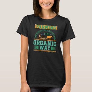 Camiseta Agricultura do modo orgânico Patriótico Agricultor