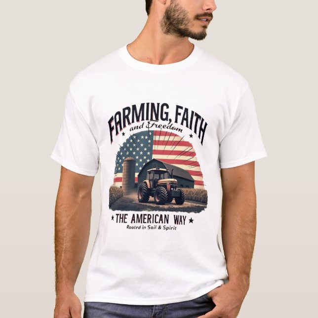 Camiseta Agricultura, fé e liberdade (Frente)