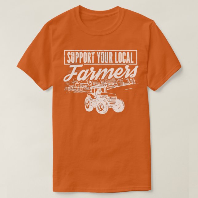 Camiseta Agricultura Local Apoio à Agricultura Local (Frente do Design)