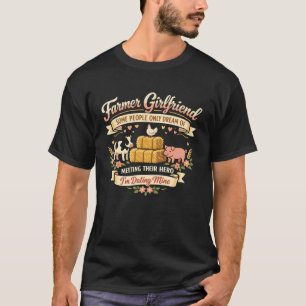 Camiseta Agricultura Menina Agricultora Trator Namorada Agr