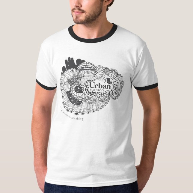 Camiseta Agricultura urbana - É algo sustentável (Frente)