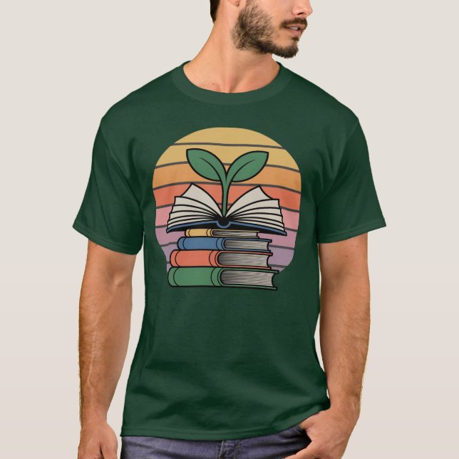 Camiseta Agricultural Teacher Knowledge Growth Sunset Vecto (Frente)