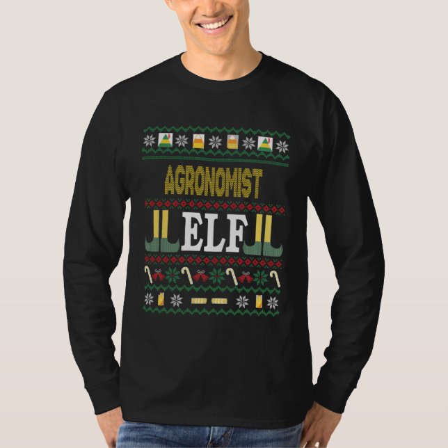 Camiseta Agronomist Elf  Christmas (Frente)