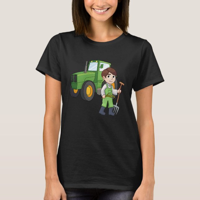 Camiseta Agronomist tractor agriculture tractor driver farm (Frente)