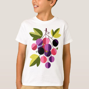 Camiseta Agrupamento de Uvas – Ilustração Divertida de Frut