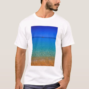 Camiseta Água azul, Ilhas Exuma, Bahamas.