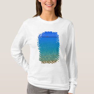 Camiseta Água azul, Ilhas Exuma, Bahamas.