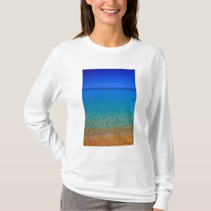 Camiseta Água azul, Ilhas Exuma, Bahamas.