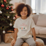 Camiseta Água biscoito de Natal bebe cana doce T-S<br><div class="desc">Uma design festiva divertida com a aquarela favoritos de inverno - chocolate quente,  cana doce,  estocagem. Feliz Natal em letra contemporânea,  perfeito para celebrar o feriado. pode ser editado,  parte de uma coleção.</div>
