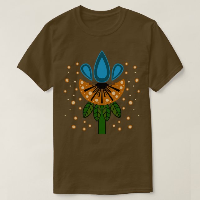 Camiseta Água cai em Dandelion (Frente do Design)