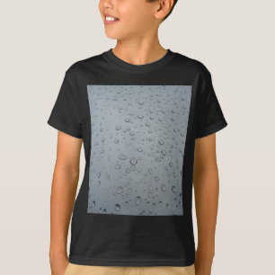 Camiseta Água cai na janela, papel de parede de chuva plan