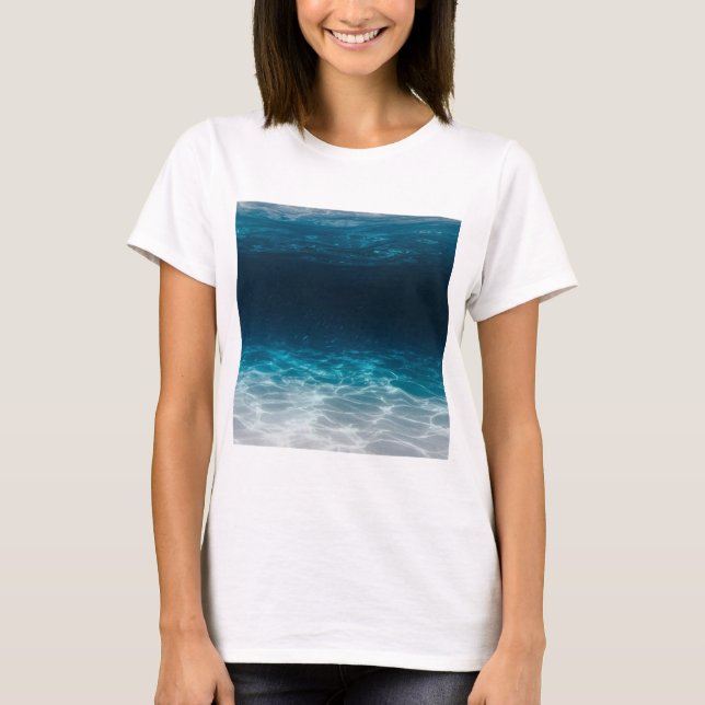 Camiseta Água do Mar Oceano sob o Mar (Frente)