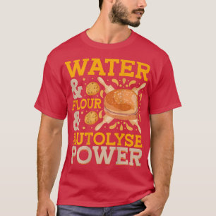 Camiseta Água e flour e pão automático para assar T-Shi