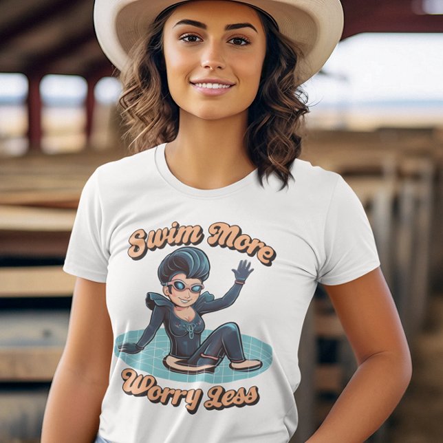 Camiseta Água É O Meu Lugar Feliz, Enrolado, Diver (Criador carregado)