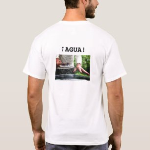 Camiseta Agua! Espanhol para "Incrível!" e microfone molhad