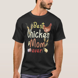 Camiseta Água-forte de Fazenda Antiga Melhor Mãe de Frango
