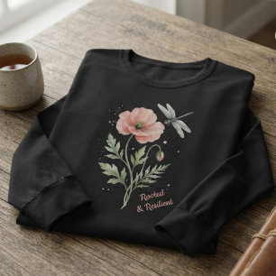 Camiseta Água-forte de Papoula Rosa