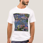 Camiseta Água Lily Pond, Monet<br><div class="desc">Oscar-Claude Monet (14 de novembro de 1840 - 5 de dezembro de 1926) era pintor francês, fundador da pintura impressionista francesa e o praticante mais consistente e prolífico da filosofia do movimento de expressar as suas percepções antes da natureza, especialmente quando aplicada à pintura da paisagem aérea. O termo "Impressionismo"...</div>