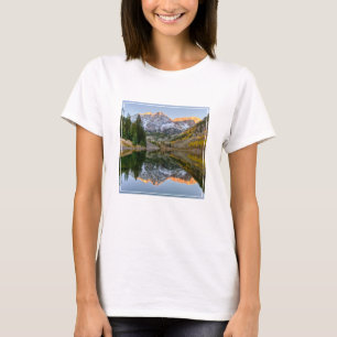 Camiseta Água Maroon Bells Lake Aspen Trees