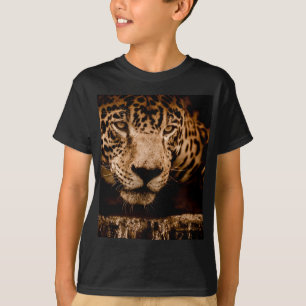 Camiseta água onça perseguindo olhos