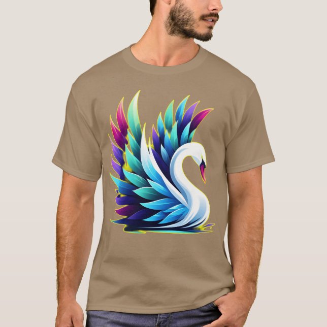 Camiseta Água Pássaro Mute Swan engraçado (Frente)