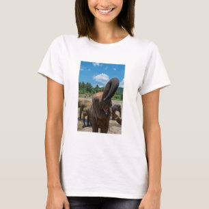 Camiseta Água potável do elefante, Sri Lanka