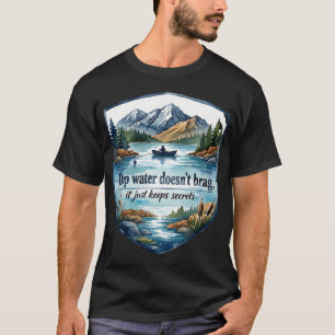 Camiseta Água Profunda Guarda Segredos da Pesca