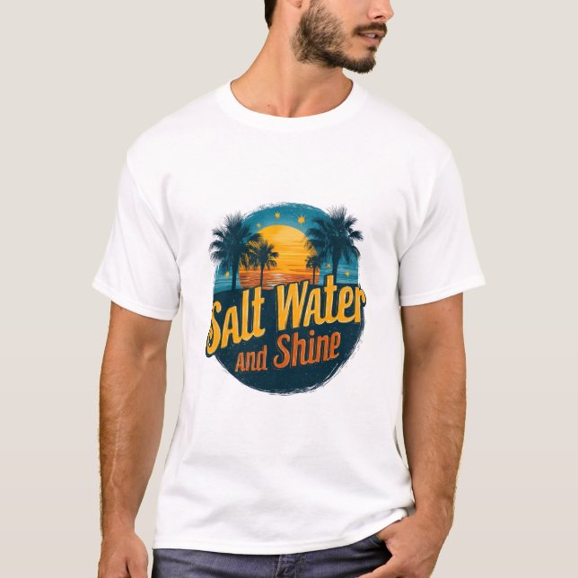 Camiseta Água salgada e sol (Frente)