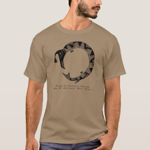 Camiseta Água Serpente, Mimbres Pottery Design T Shirt
