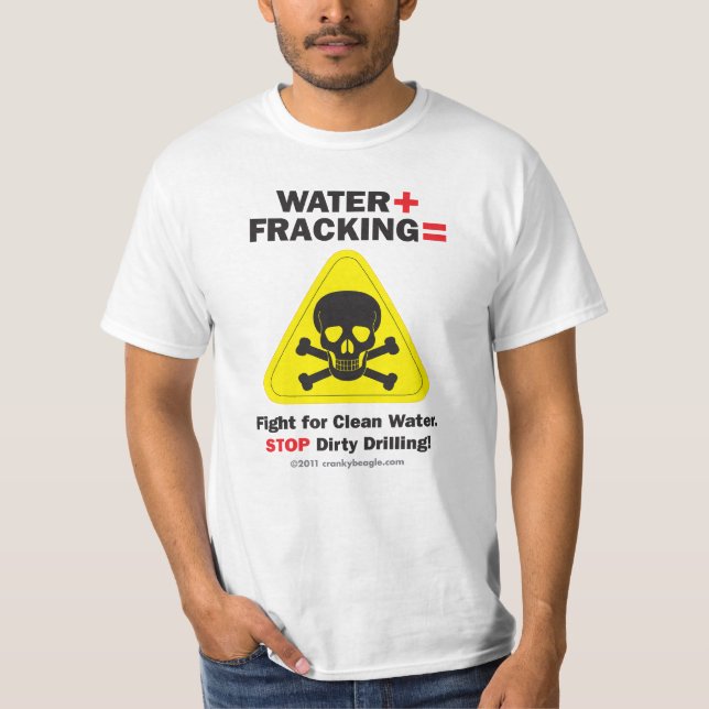 Camiseta Água + T-shirt 2 de Fracking (Frente)