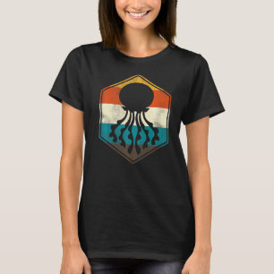 Camiseta Água-viva Animal Oceano Retro