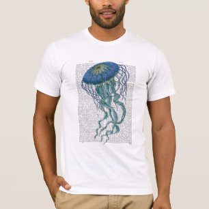 Camiseta Água-viva azul