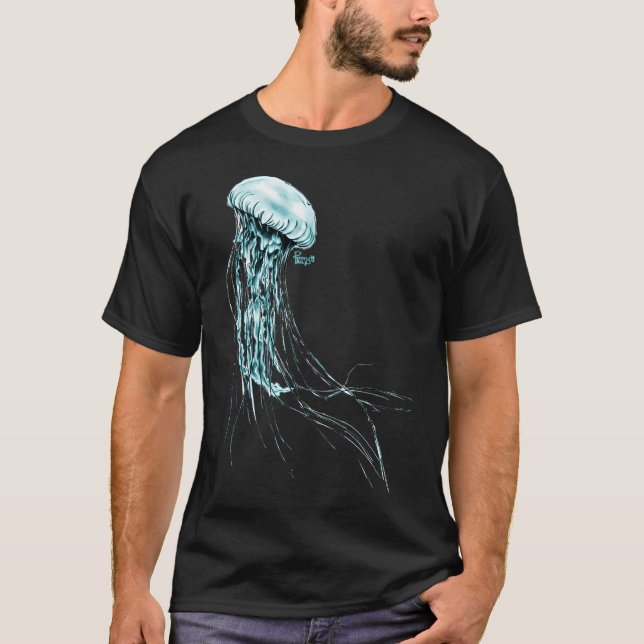 Camiseta Água-viva Azul (Frente)